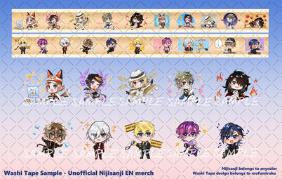 Washi Tape Design - Nijisanji EN Unofficial Merch